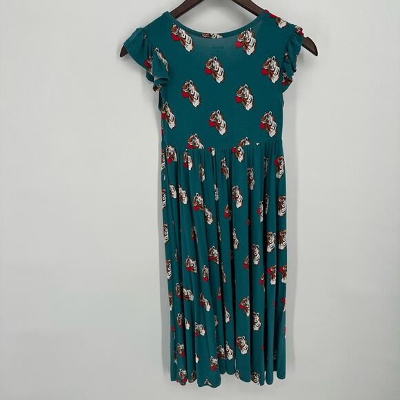 Bundle Posh Peanut Rosie Riveter Tiger Heart Cap Sleeve Ruffled Twirl Dress 10 - Picture 14 of 16